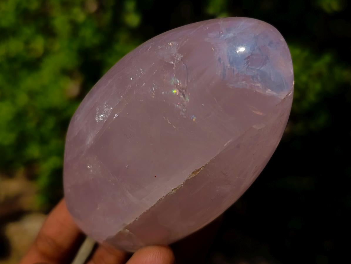 Polished Gemmy Rose Quartz Standing Display Pieces x 4 From Madagascar