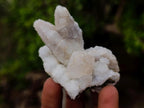 Natural Drusy Quartz Coated Calcite Crystal and Cluster Specimens x 8 From Albert's Mountain, Lesotho