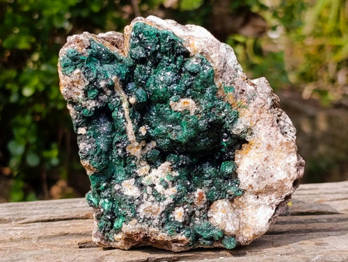 Natural Ball Malachite Specimens with Drusy Quartz on Dolomite x 2 From Mindingi Mine, Kambove, Congo