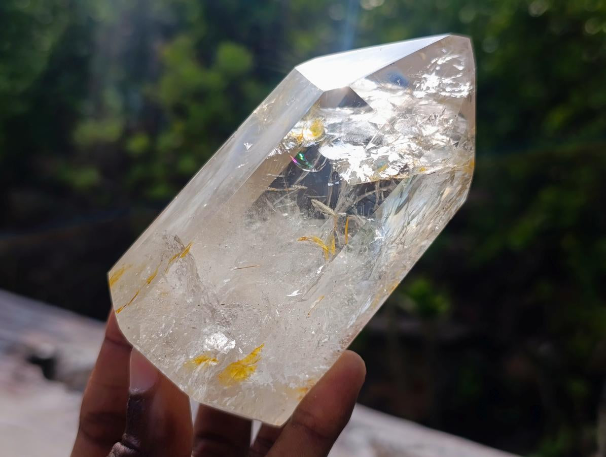 Polished Clear Quartz Crystals x 4 From Madagascar