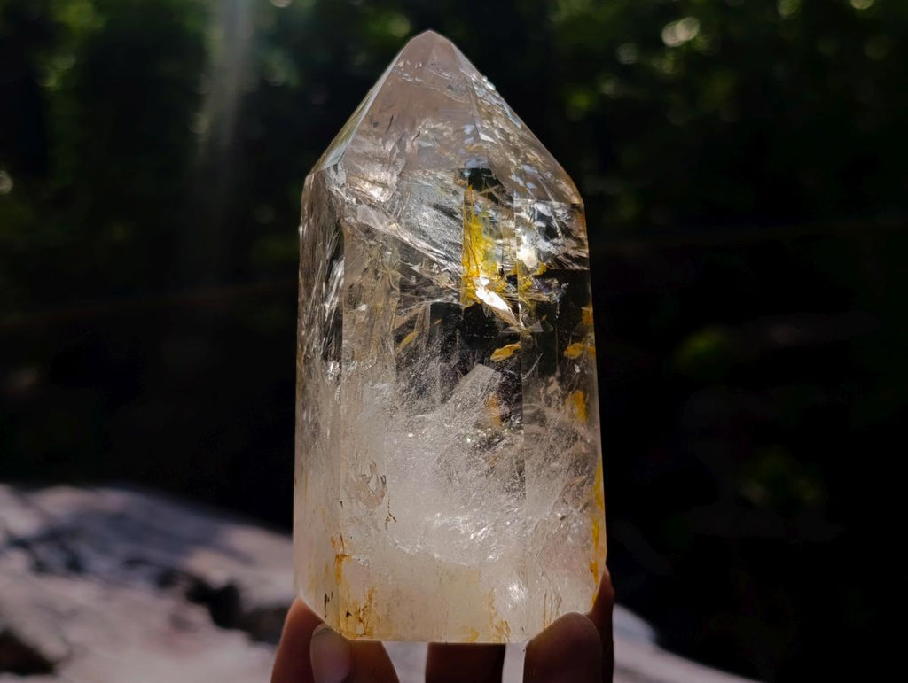 Polished Clear Quartz Crystals x 4 From Madagascar