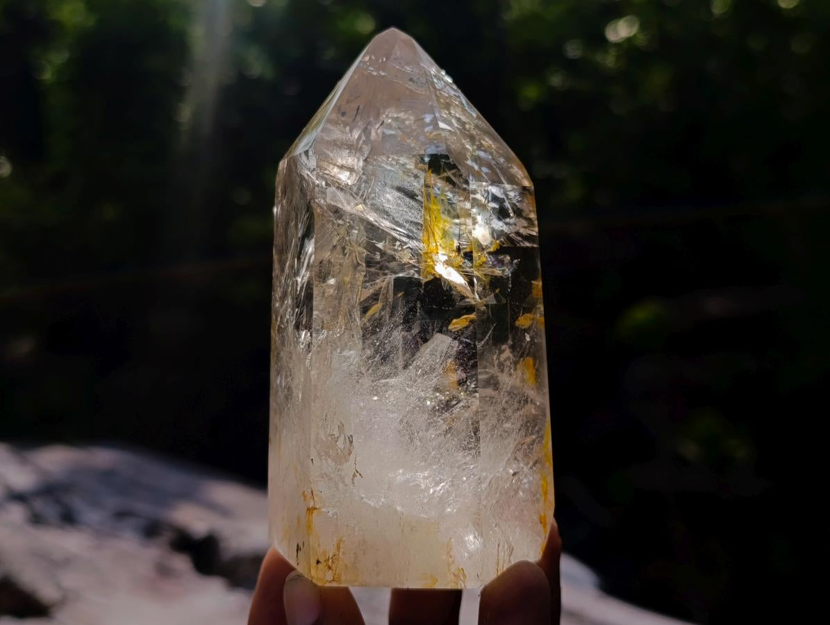 Polished Clear Quartz Crystals x 4 From Madagascar