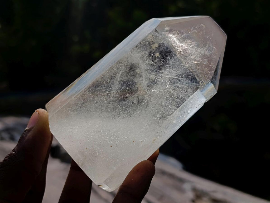 Polished Clear Quartz Crystals x 4 From Madagascar