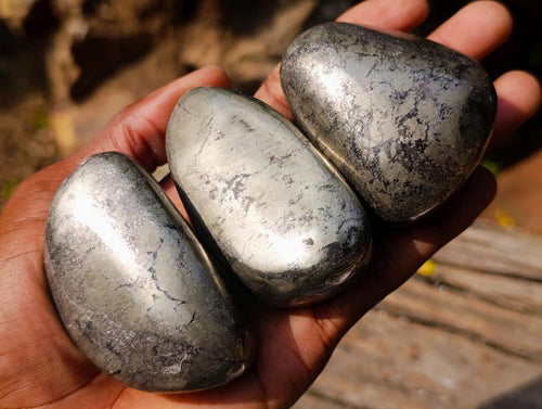 Polished Basalt Pharaoh Stone Free Forms x 7 From Iron Duke Mine, Zimbabwe