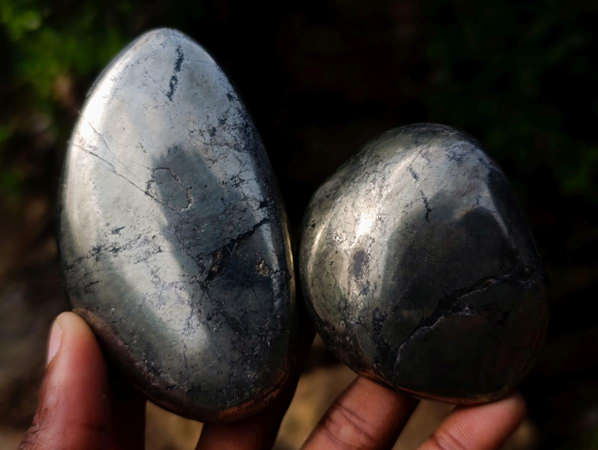 Polished Basalt Pharaoh Stone Free Forms x 7 From Iron Duke Mine, Zimbabwe