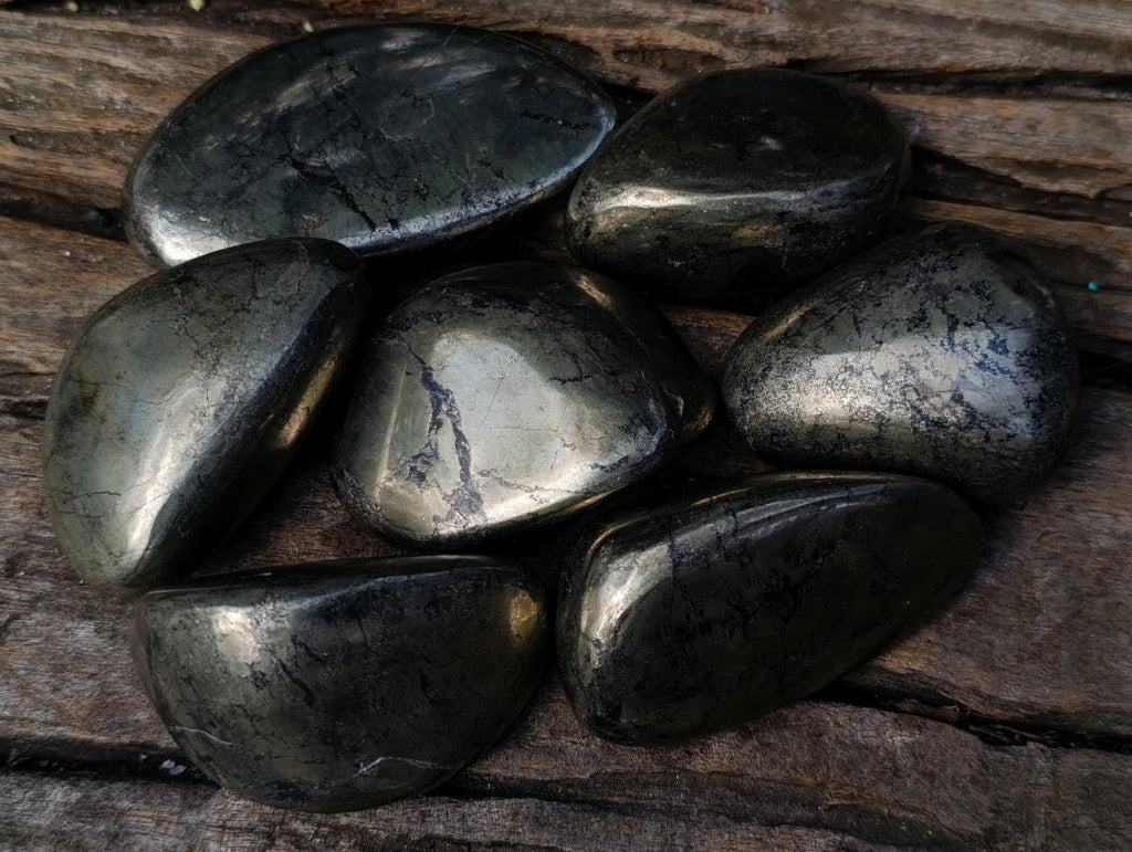 Polished Basalt Pharaoh Stone Free Forms x 7 From Iron Duke Mine, Zimbabwe