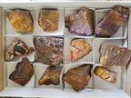 Natural Nguni Jasper Cobbed Specimens x 12 From Northern Cape, South Africa