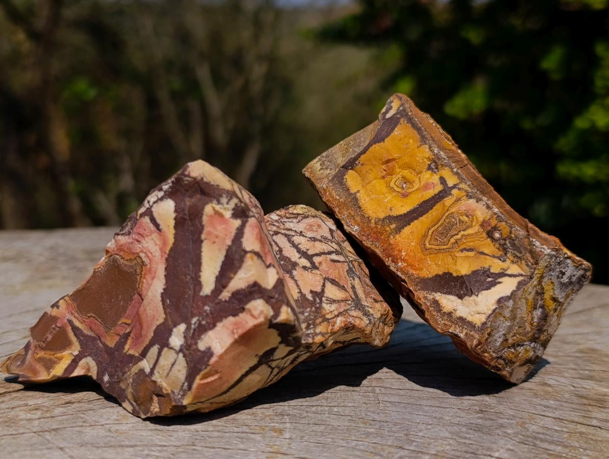 Natural Nguni Jasper Cobbed Specimens x 12 From Northern Cape, South Africa