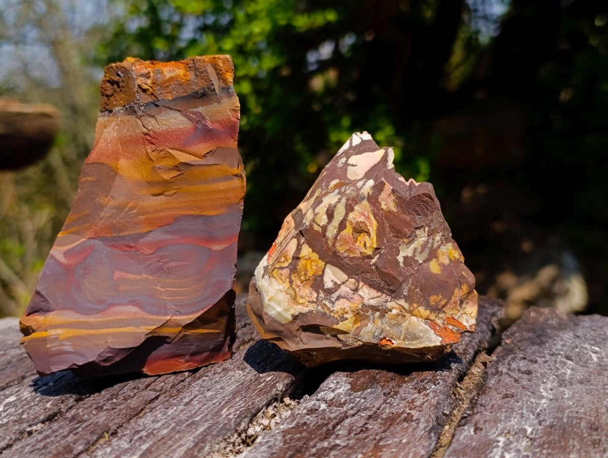 Natural Nguni Jasper Cobbed Specimens x 12 From Northern Cape, South Africa