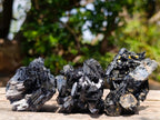 Natural Schorl Black Tourmaline Specimens with Associated Minerals x 35 From Erongo, Namibia