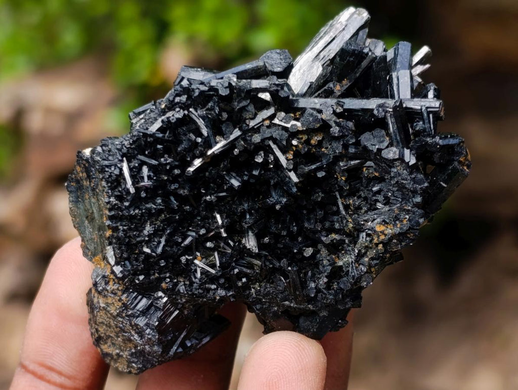 Natural Schorl Black Tourmaline Specimens with Associated Minerals x 35 From Erongo, Namibia