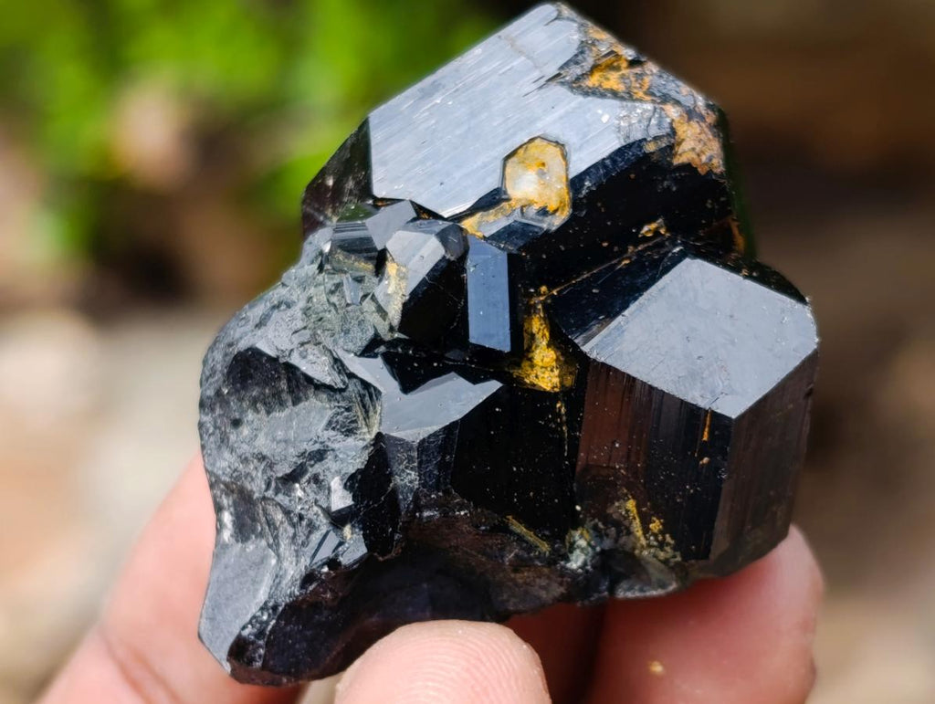 Natural Schorl Black Tourmaline Specimens with Associated Minerals x 35 From Erongo, Namibia