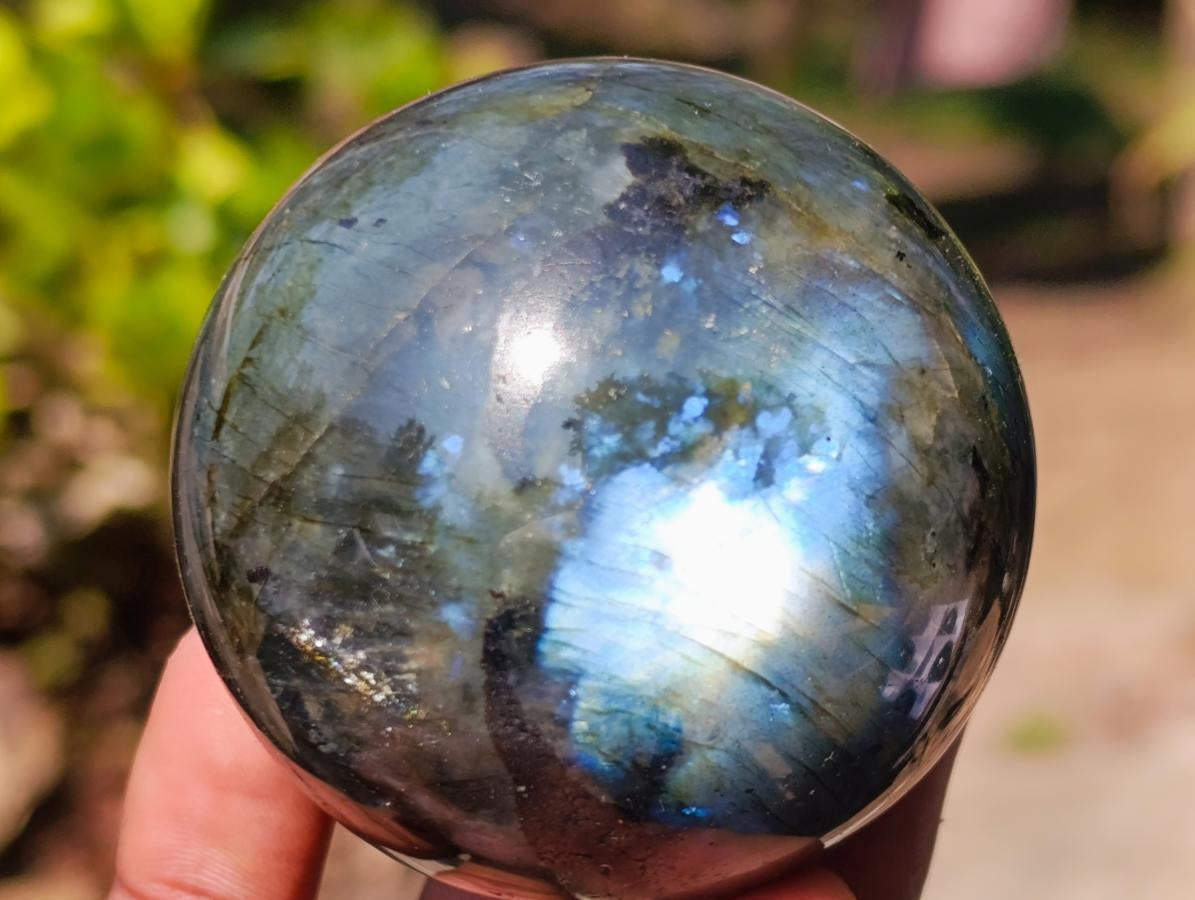 Polished Labradorite Spheres x 6 From Madagascar