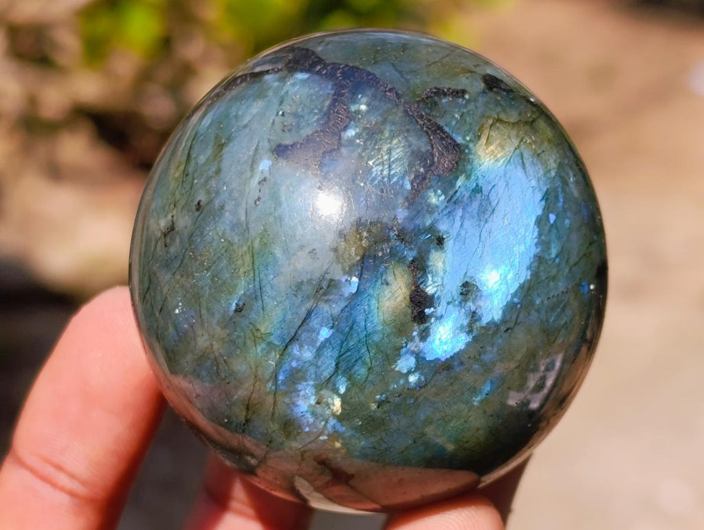 Polished Labradorite Spheres x 6 From Madagascar