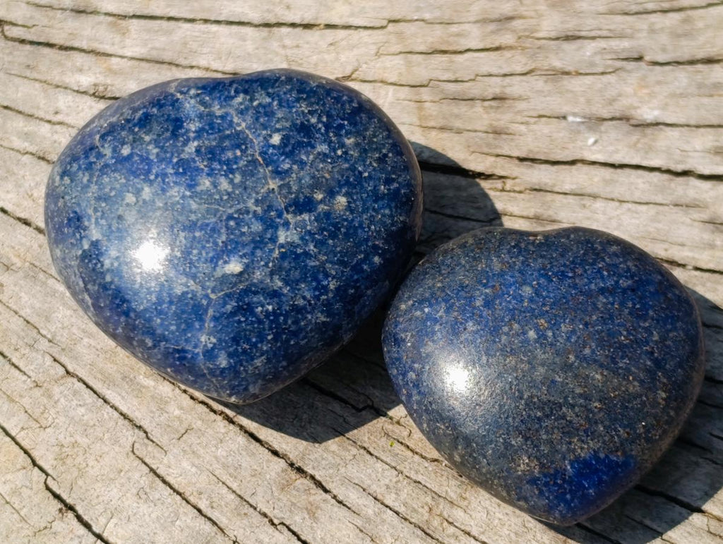 Polished Mini Lazulite Jewellery Size Gemstone Hearts x 35 From Madagascar