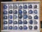 Polished Mini Lazulite Jewellery Size Gemstone Hearts x 35 From Madagascar