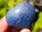 Polished Mini Lazulite Jewellery Size Gemstone Hearts x 35 From Madagascar