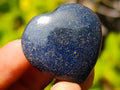 Polished Mini Lazulite Jewellery Size Gemstone Hearts x 35 From Madagascar