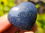 Polished Mini Lazulite Jewellery Size Gemstone Hearts x 35 From Madagascar