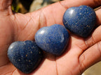 Polished Mini Lazulite Jewellery Size Gemstone Hearts x 35 From Madagascar