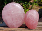 Polished Rose Quartz Standing Display Pieces x 6 From Zimbabwe