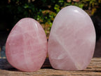 Polished Rose Quartz Standing Display Pieces x 6 From Zimbabwe