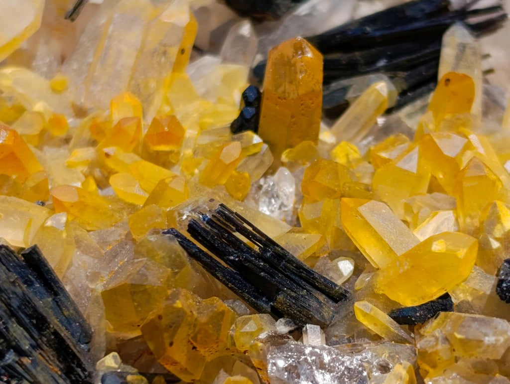 Natural Smokey Quartz Clusters with Associated Minerals x 6 From Erongo, Namibia