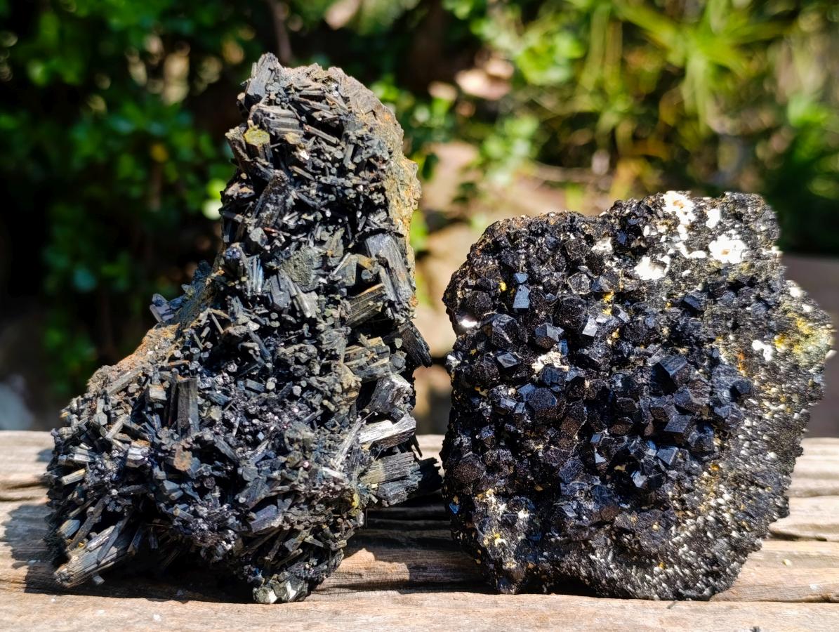 Natural Smokey Quartz Clusters with Associated Minerals x 6 From Erongo, Namibia