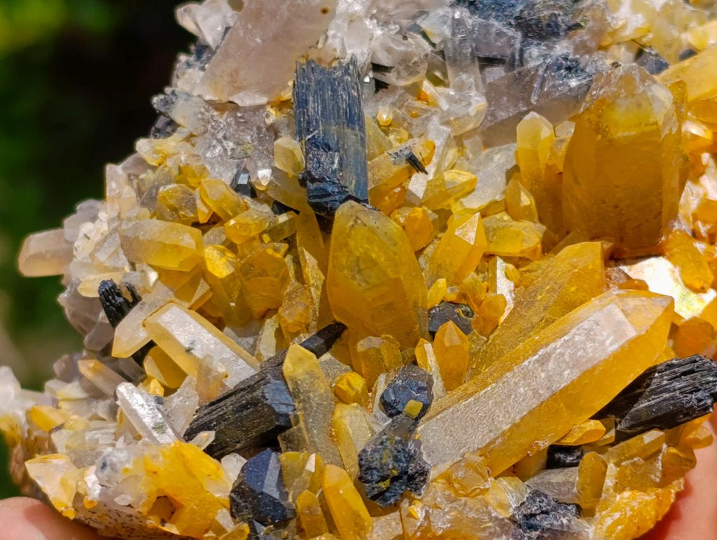 Natural Smokey Quartz Clusters with Associated Minerals x 6 From Erongo, Namibia