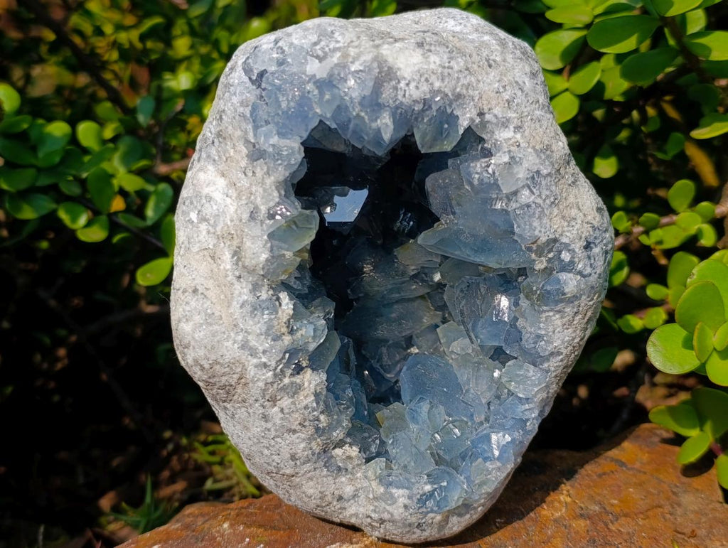 Natural Large Blue Celestite Geode Specimen x 1 From Sakoany, Madagascar