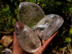 Polished Clear Quartz Free Forms x 6 From Madagascar