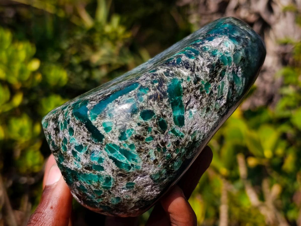 Polished Large Emerald Mica 'Mutokolite' Standing Display Piece x 1 From Mutoko, Zimbabwe