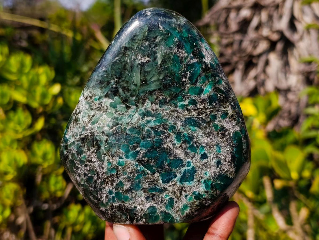 Polished Large Emerald Mica 'Mutokolite' Standing Display Piece x 1 From Mutoko, Zimbabwe