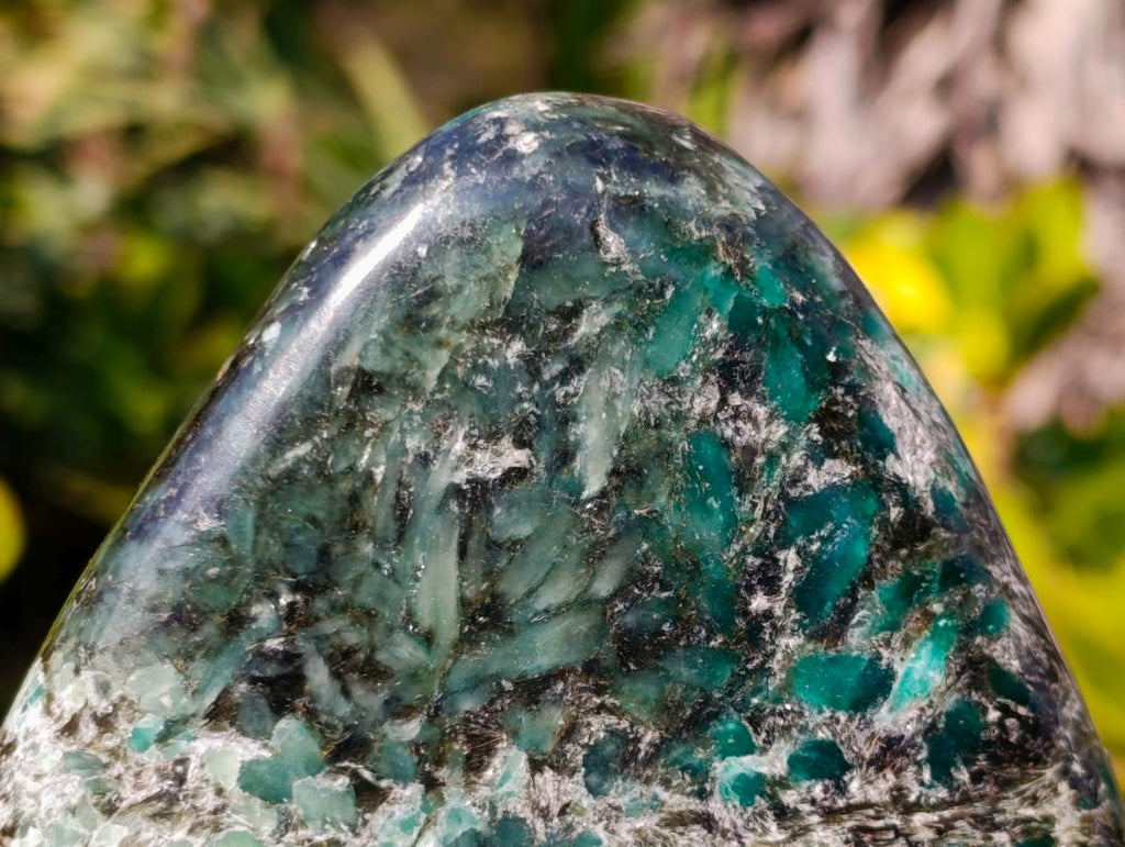 Polished Large Emerald Mica 'Mutokolite' Standing Display Piece x 1 From Mutoko, Zimbabwe