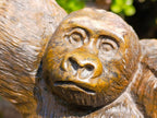 Hand Made Large Relaxed Mountain Gorilla Soapstone Carving x 1 From Zimbabwe