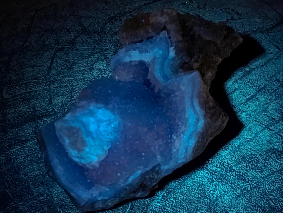 Natural Blue Lace Agate Geode Specimens x 6 From Nsanje, Malawi