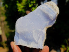 Natural Blue Lace Agate Geode Specimens x 6 From Nsanje, Malawi