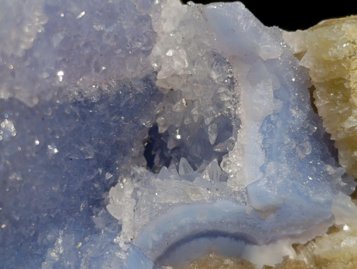 Natural Blue Lace Agate Geode Specimens x 6 From Nsanje, Malawi
