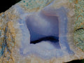 Natural Blue Lace Agate Geode Specimens x 6 From Nsanje, Malawi