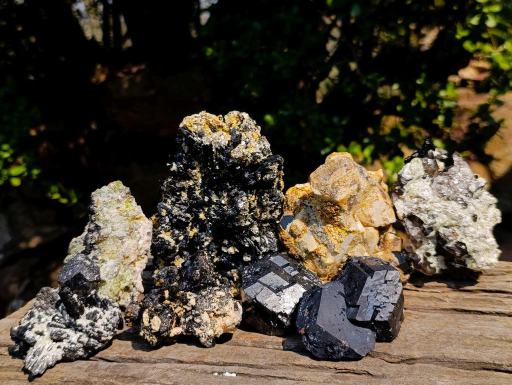 Natural Mix of Mineral Specimens x 8 From Erongo, Namibia