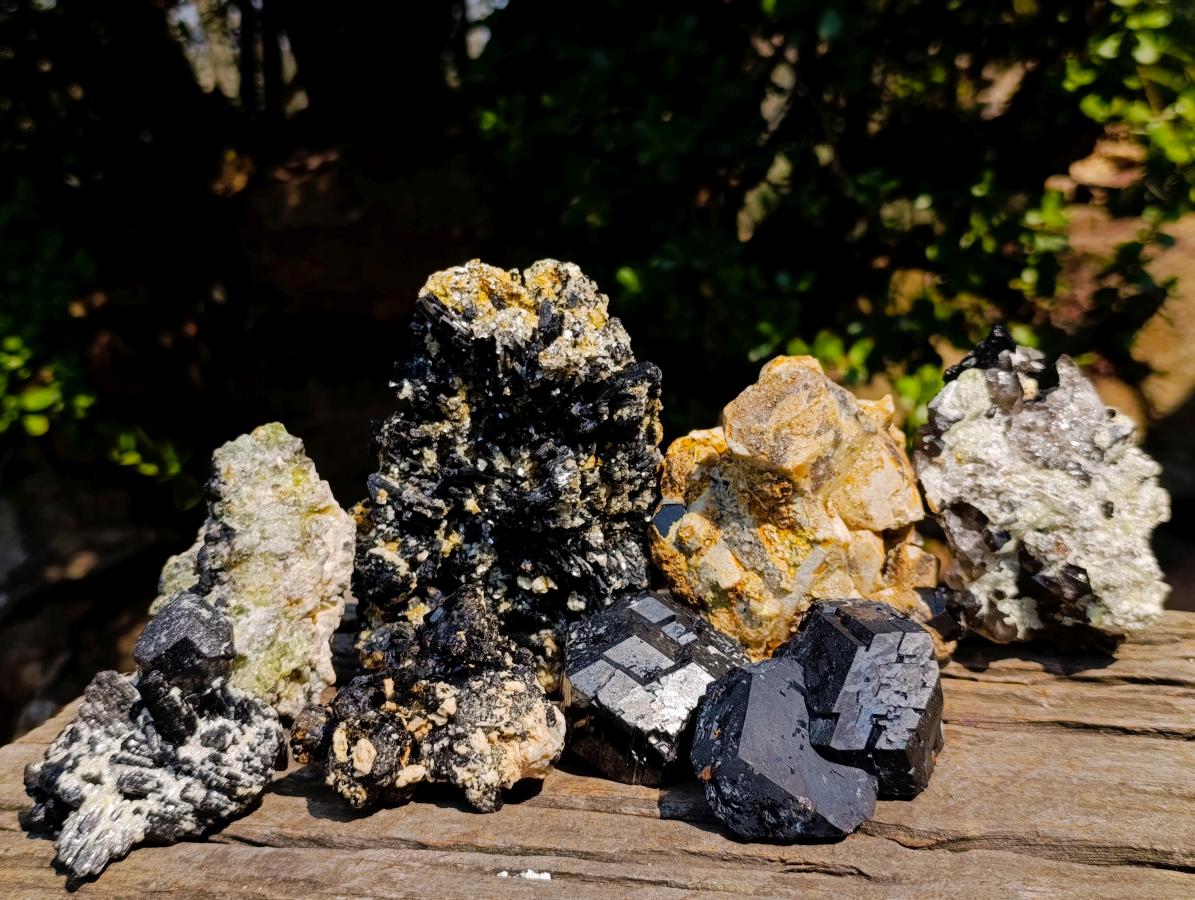 Natural Mix of Mineral Specimens x 8 From Erongo, Namibia