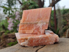 Natural Rhombohedral Sunset Orange Calcite Specimens x 12 From Spitzkop, Namibia