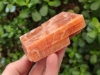 Natural Rhombohedral Sunset Orange Calcite Specimens x 12 From Spitzkop, Namibia