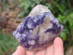 Polished One Side Lithium Silver Leaf Lepidolite x 12 From Zimbabwe