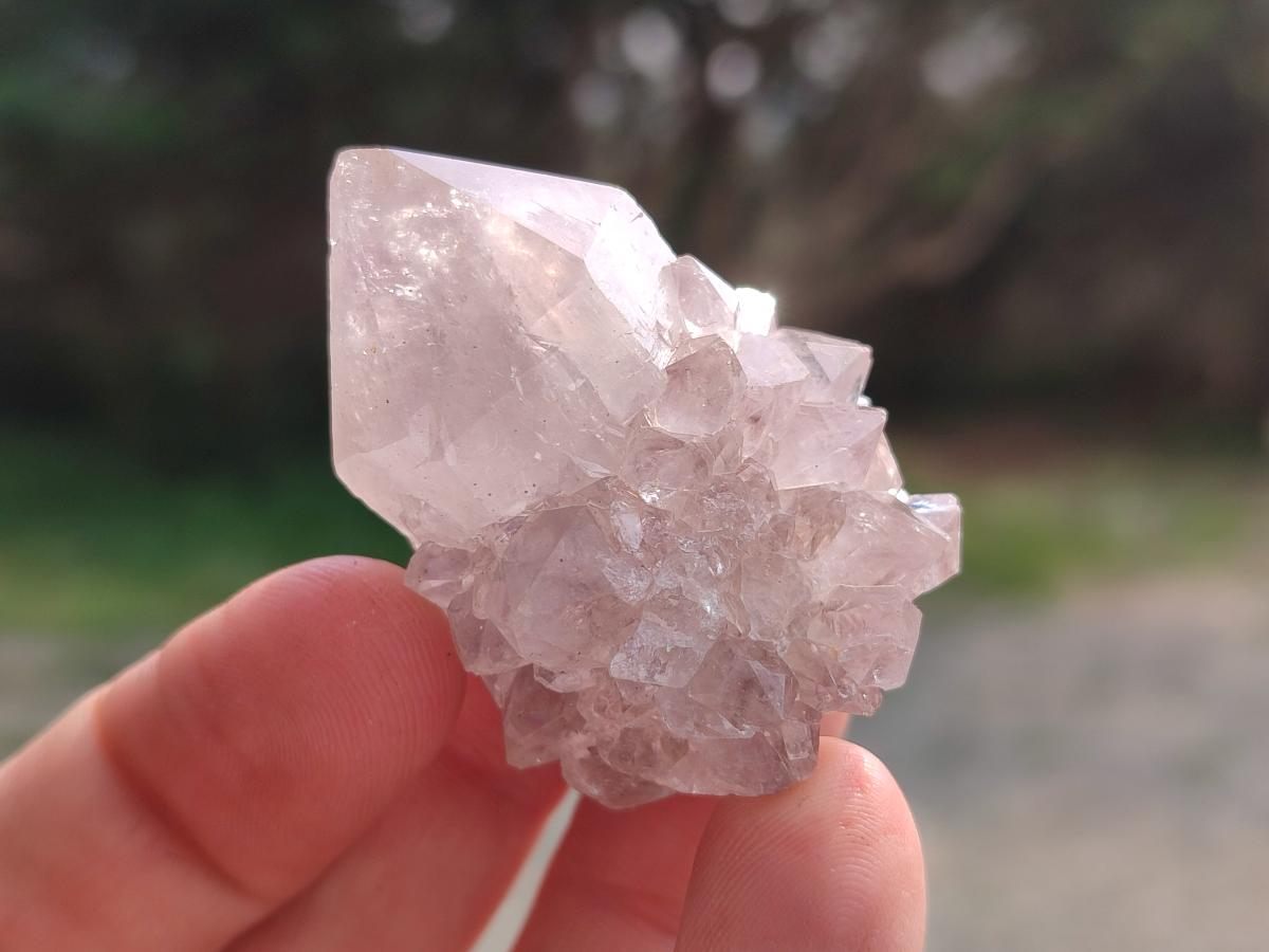 Natural Lilac Spirit Amethyst Finger Crystals x 35 From Boekenhouthoek, South Africa