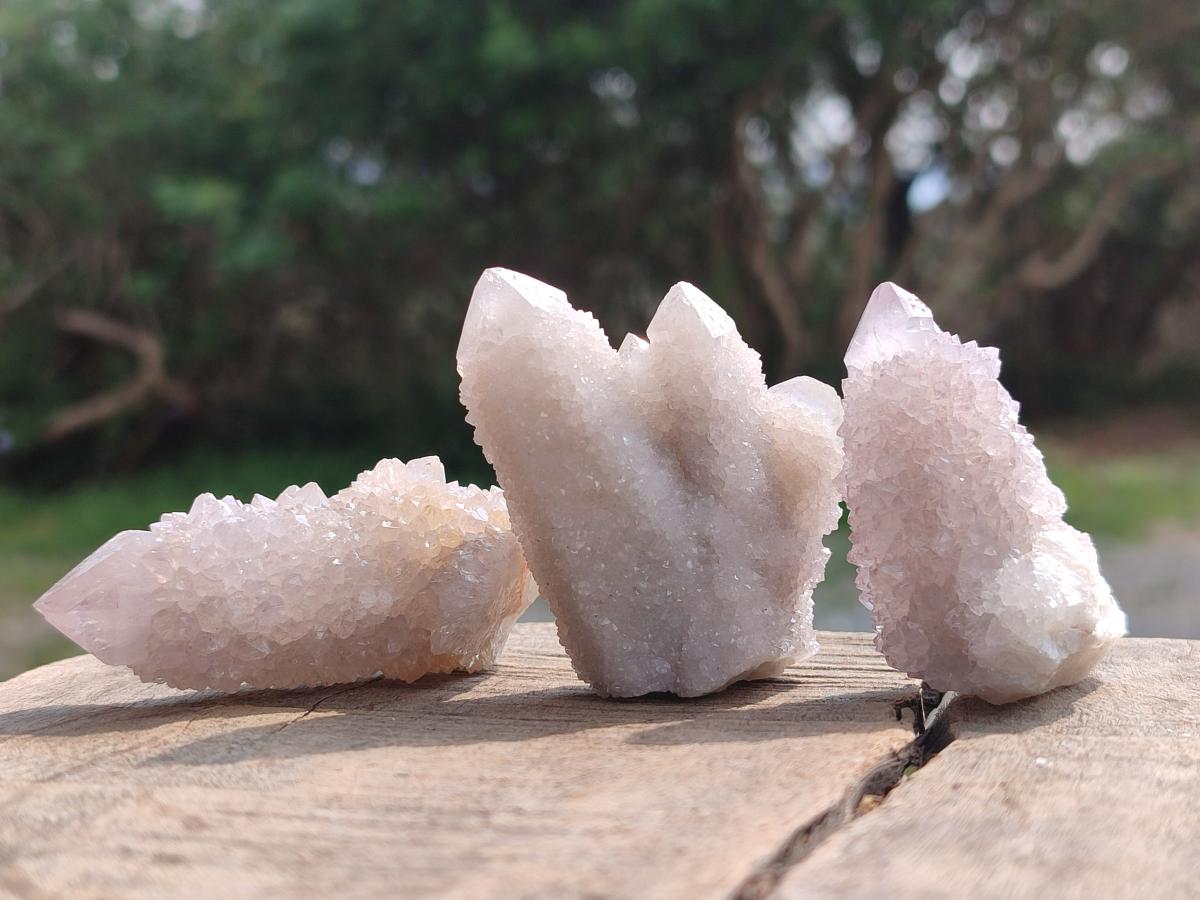 Natural Lilac Spirit Amethyst Finger Crystals x 35 From Boekenhouthoek, South Africa
