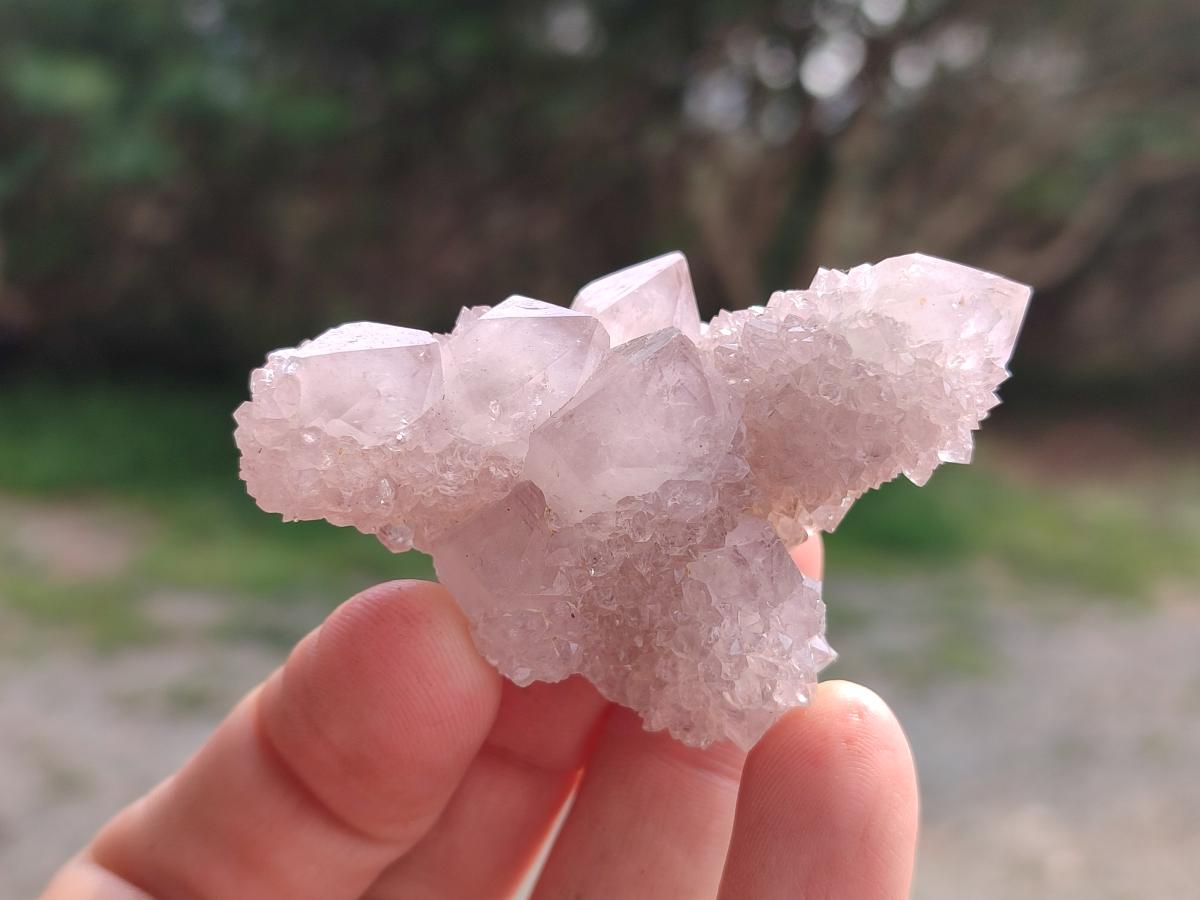 Natural Lilac Spirit Amethyst Finger Crystals x 35 From Boekenhouthoek, South Africa