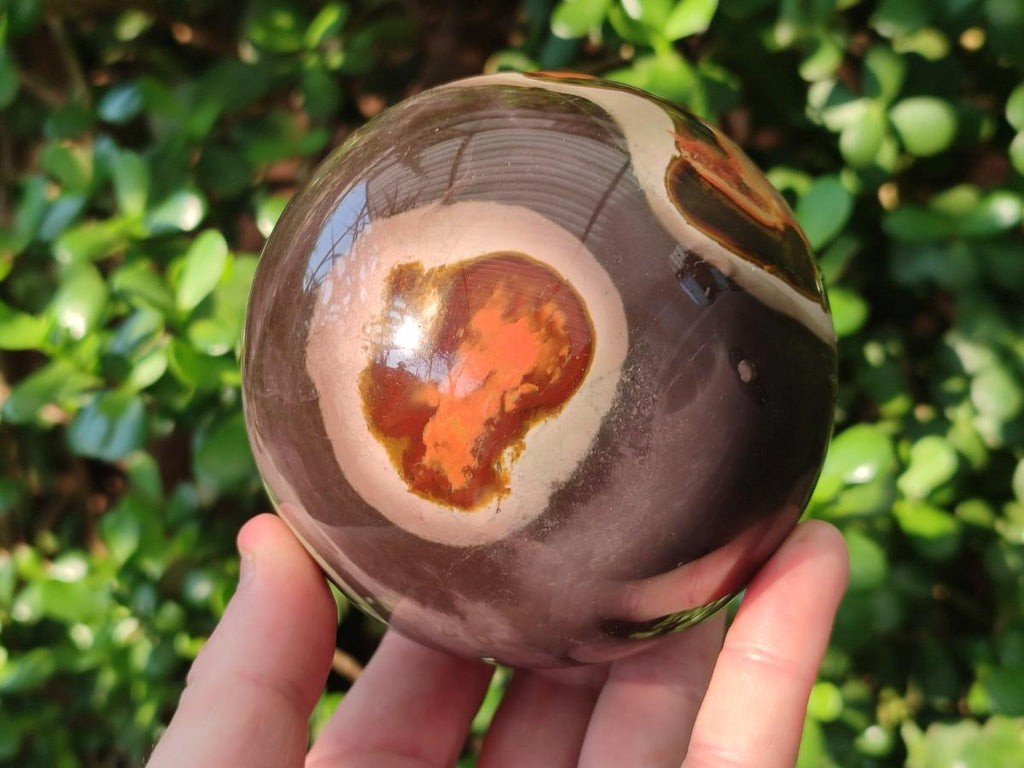 Polished Polychrome Jasper Spheres x 2 From Androka, Madagascar