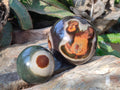 Polished Polychrome Jasper Spheres x 2 From Androka, Madagascar