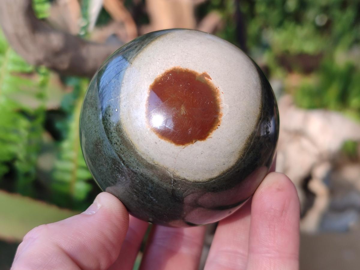 Polished Polychrome Jasper Spheres x 2 From Androka, Madagascar